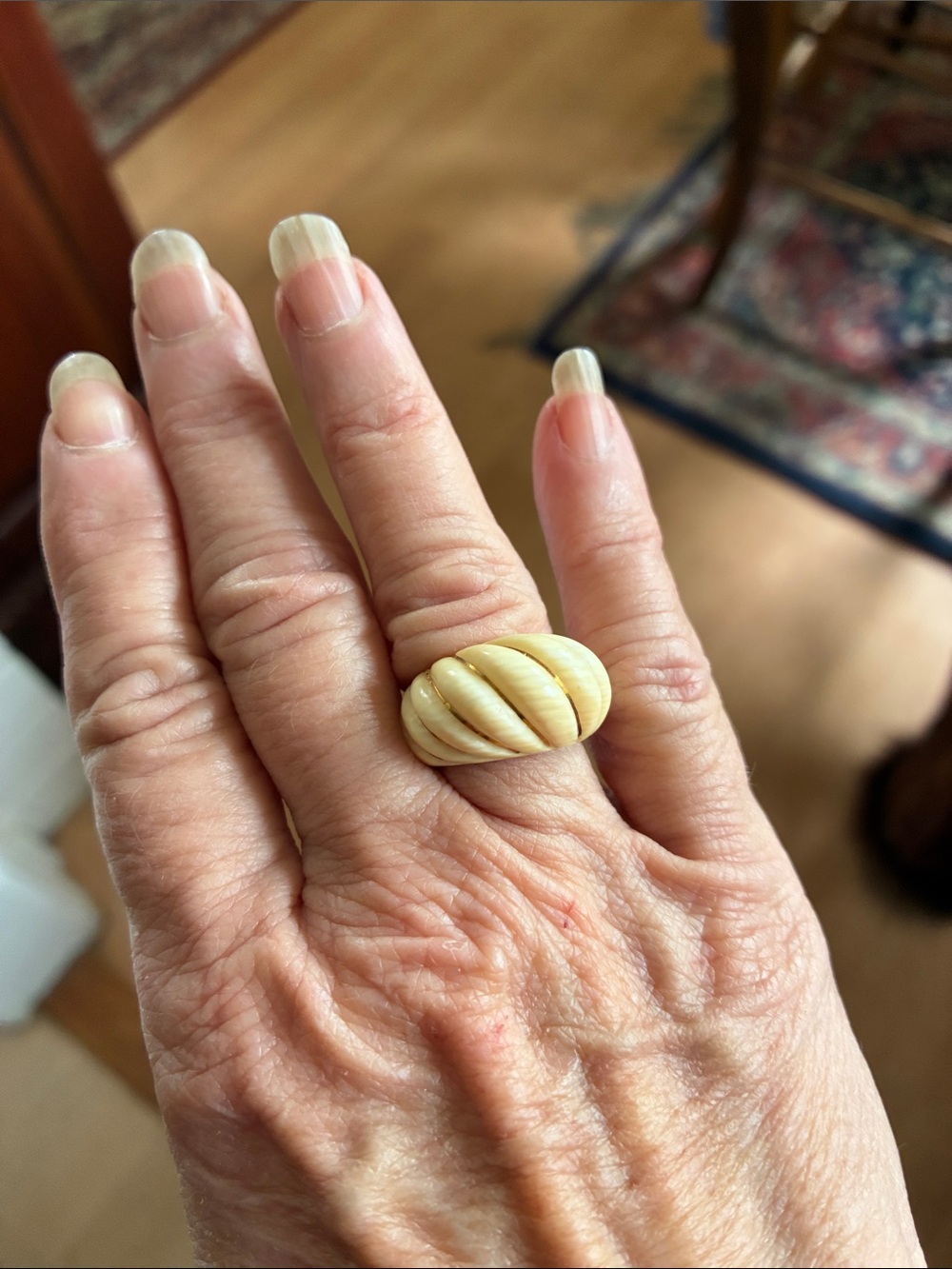 Antique ivory ring